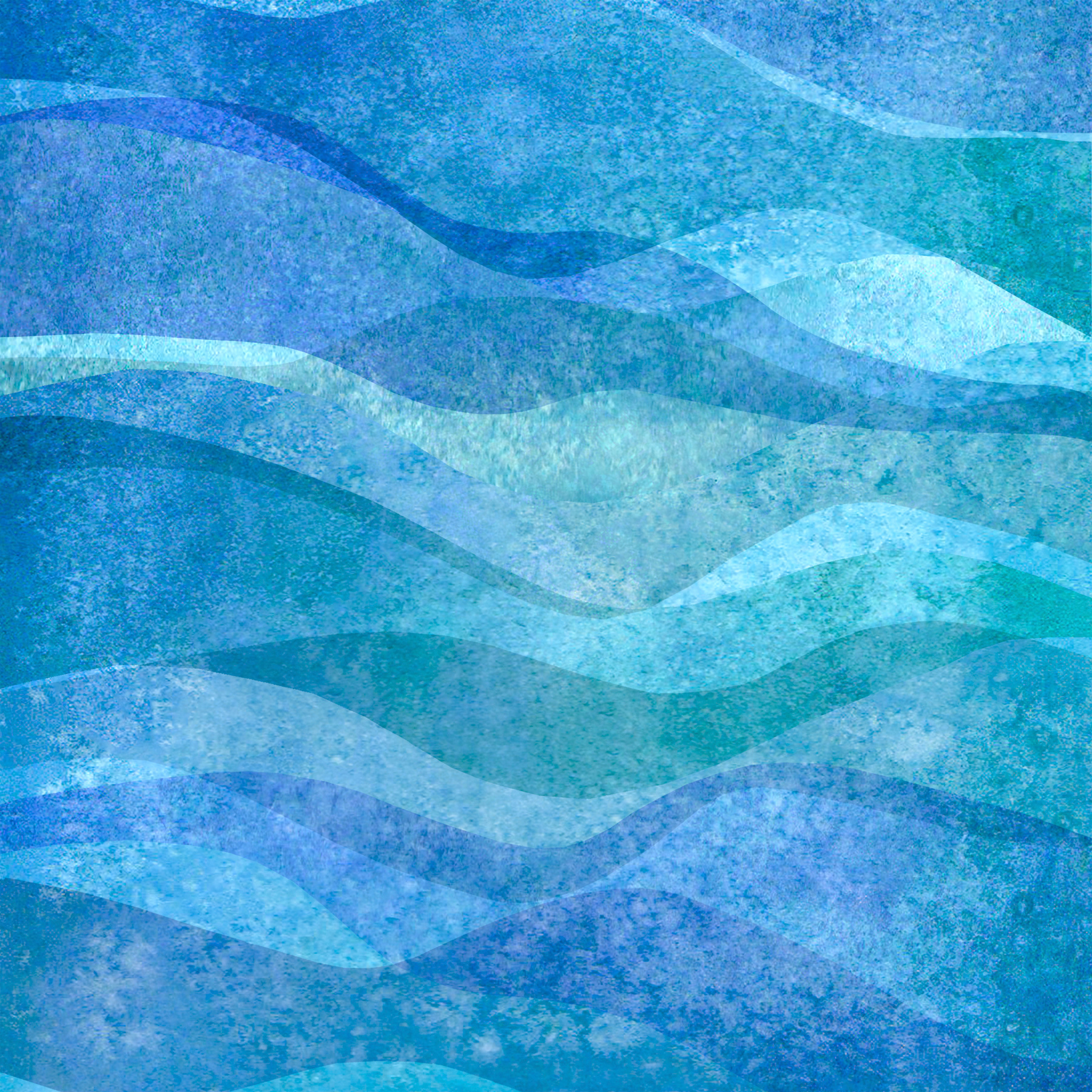 Watercolor Sea Waves Background
